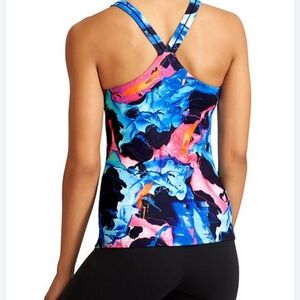 Athleta Multicolor Abstract Tank Top size X-small